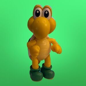 The Super Mario Bros. KOOPA 4" Action Figure Toy Collectible Yellow Green B12